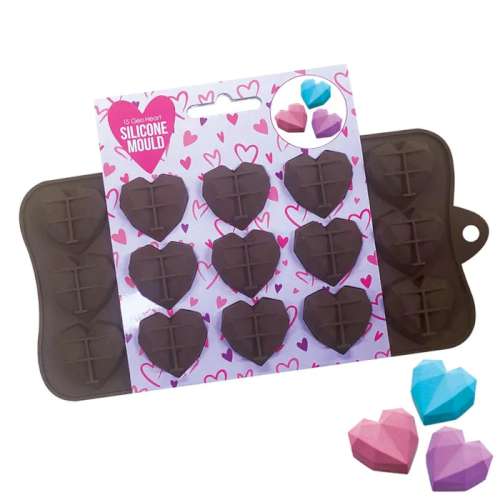 Tiny Geo Heart Silicone Mould